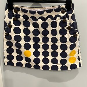 Classic JCREW polka dot sailor style skirt